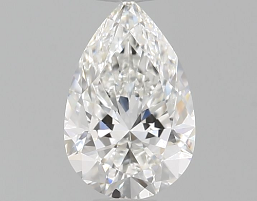 0.52 carat F-VVS2 Natūralus Pear Deimantas (1)