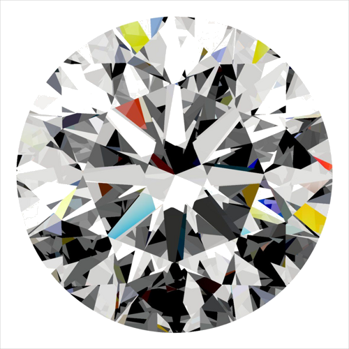 0.3 carat D-VS2 Very Good cut Natūralus Round Deimantas (1)