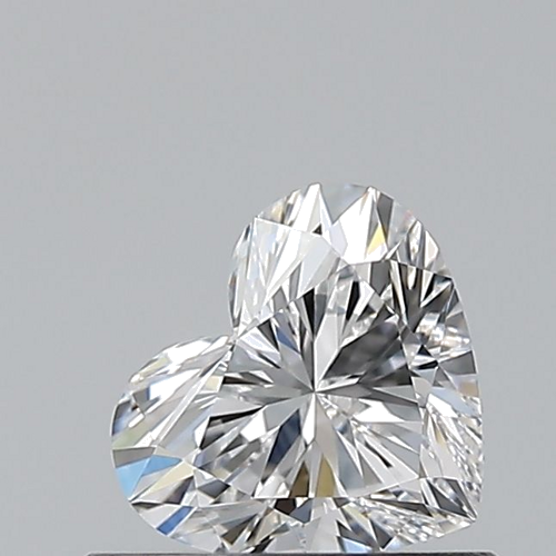 0.54 carat D-VVS2 Natūralus Heart Deimantas (1)