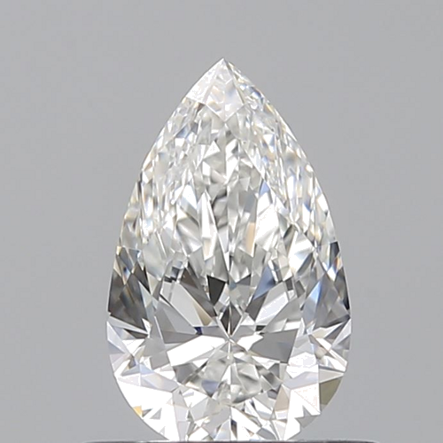 0.57 carat F-VVS1 Natūralus Pear Deimantas (1)