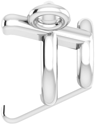 10K White 5.5 mm Round 3-Prong Necklace Center (3)