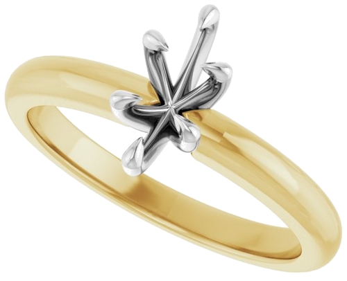 Sužadėtuvių Žiedas „Claw-Prong Solitaire“ 14k yellow/white gold Marquise 8mm x 4mm (5)