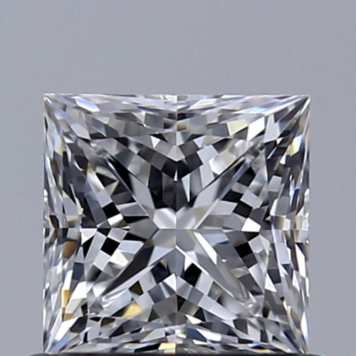 0.61 carat D-VVS2 Natūralus Princess Deimantas (1)