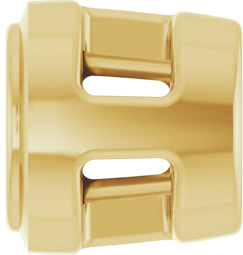 14K Yellow 2.5 mm Round Slide Pendant Mounting (3)