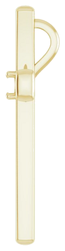 Pakabukas „Solitaire Cross“ 14k yellow gold Round 3mm (3)