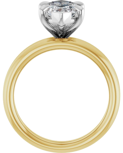 Sužadėtuvių Žiedas „Claw-Prong Solitaire“ 14k yellow/white gold Marquise 14mm x 7mm (7)