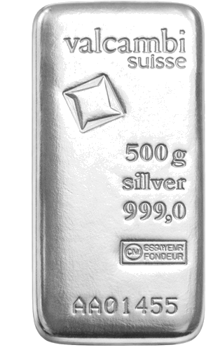 500 g Sidabro luitas Valcambi (Lietas) (1)