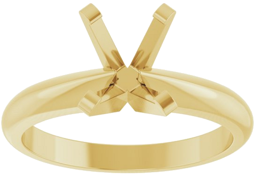 Sužadėtuvių Žiedas „Solitaire“ 14k yellow gold Oval 8mm x 6mm (3)