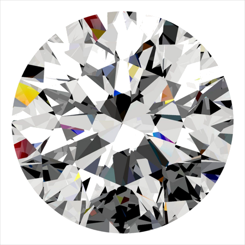 0.4 carat E-SI2 Very Good cut Natūralus Round Deimantas (1)
