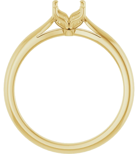 Sužadėtuvių Žiedas „Solitaire“ 585 Geltonojo Aukso Emerald 7mm x 5mm (2)