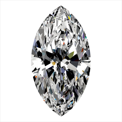 0.43 carat F-VVS2 Natūralus Marquise Deimantas (1)