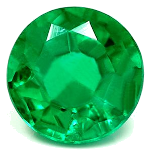 0.67 carat GREEN Round Smaragdas (1)