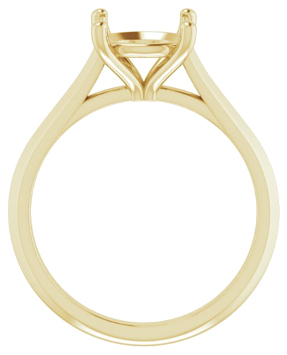14K Yellow 8.8 mm Round Solitaire Engagement Ring Mounting (2)