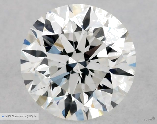 0.5 carat E-VS2 Excellent cut Natūralus Round Deimantas (1)