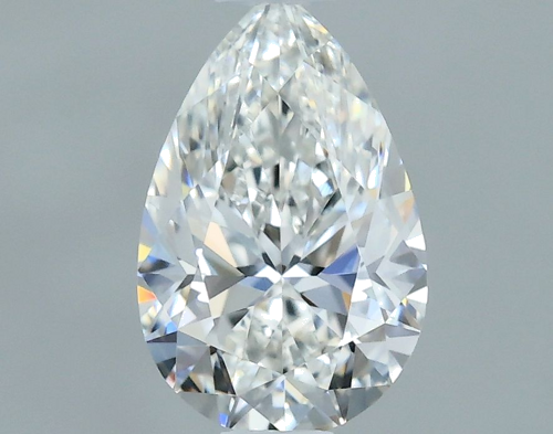 0.5 carat F-IF Natūralus Pear Deimantas (1)