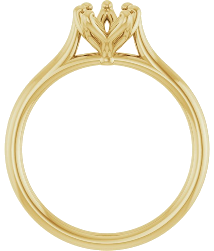 Sužadėtuvių Žiedas „Cathedral-Style Solitaire“ 14k yellow gold Pear 8mm x 5mm (2)