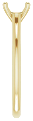 Sužadėtuvių Žiedas „Solitaire“ 417 Geltonojo Aukso Round 6.5mm (4)