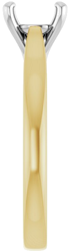 Sužadėtuvių Žiedas 14k yellow/white gold Round 7mm (4)