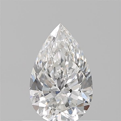 0.51 carat F-VVS2 Natūralus Pear Deimantas (1)