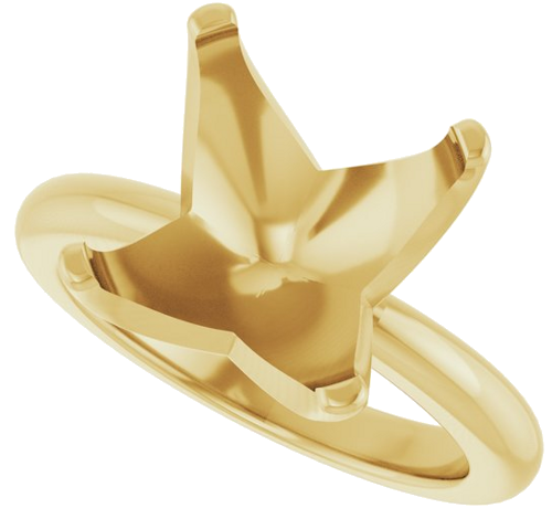 Sužadėtuvių Žiedas „Solstice Solitaire®“ 14k yellow gold Round 13mm (5)