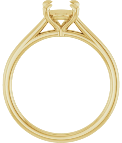 Sužadėtuvių Žiedas „Claw-Prong Solitaire“ 10k yellow gold Oval 8mm x 6mm (2)