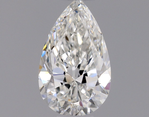 0.38 carat F-VVS1 Natūralus Pear Deimantas (1)