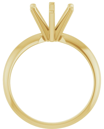 Sužadėtuvių Žiedas „Solitaire“ 585 Geltonojo Aukso Oval 10mm x 8mm (2)