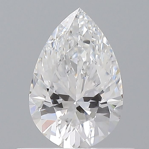 0.5 carat D-VVS2 Natūralus Pear Deimantas (1)