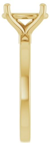 Sužadėtuvių Žiedas „Solitaire“ 10k yellow gold Oval 10mm x 8mm (4)