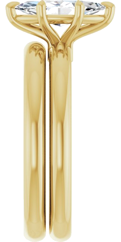 Sužadėtuvių Žiedas „Claw-Prong Euro Shank“ 10k yellow gold Marquise 10mm x 5mm (9)