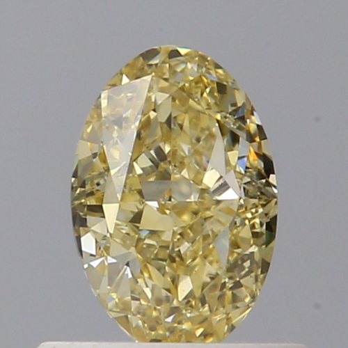 0.66 carat Fancy Intense Yellow-VS2 Natūralus Oval Deimantas (1)
