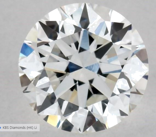 0.51 carat H-VVS2 Excellent cut Natūralus Round Deimantas (1)