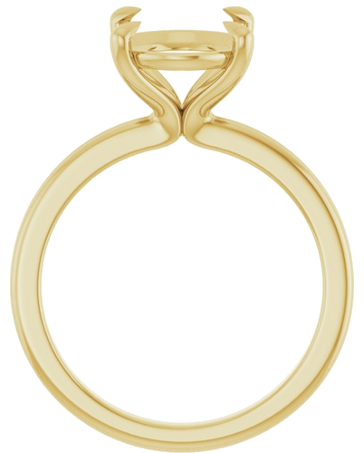 Sužadėtuvių Žiedas „Claw-Prong Solitaire“ 14k yellow gold Oval 11mm x 9mm (2)
