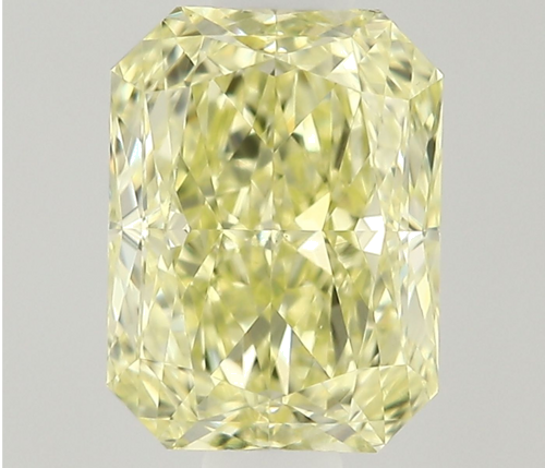 0.5 carat Fancy Light Yellow-VS2 Natūralus Radiant Deimantas (1)