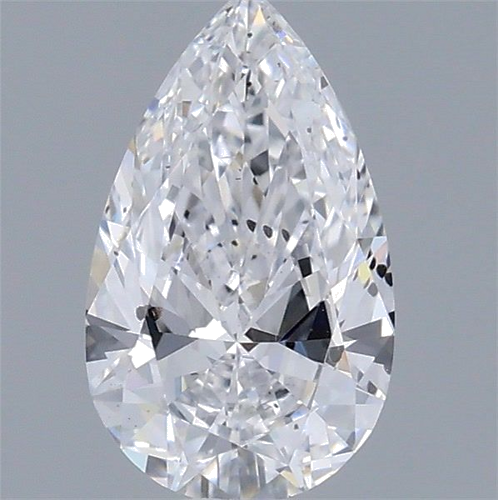 0.53 carat D-SI2 Natūralus Pear Deimantas (1)