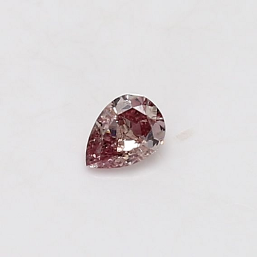 0.16 carat Fancy Intense Pink-SI1 Natūralus Pear Deimantas (1)