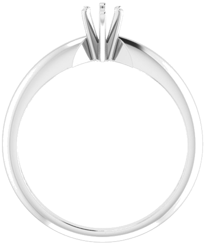 14K White 6x3 mm Marquise Six-Prong Solitaire Engagement Ring Mounting (2)