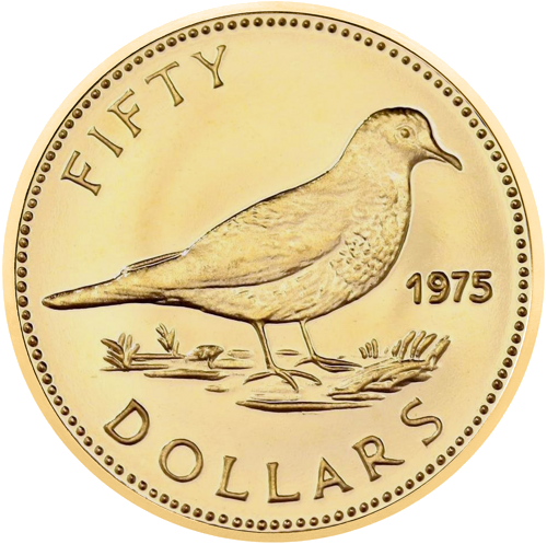 1973 Bahamas Independence Elizabeth II 50 Dollar Gold Coin (1)