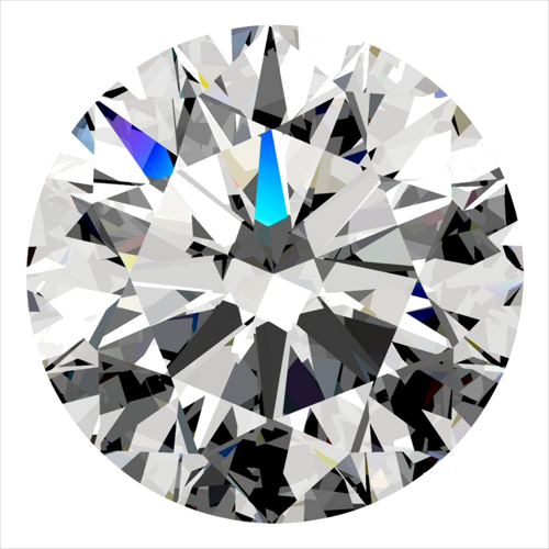 0.41 carat J-VVS1 Excellent cut Natūralus Round Deimantas (1)