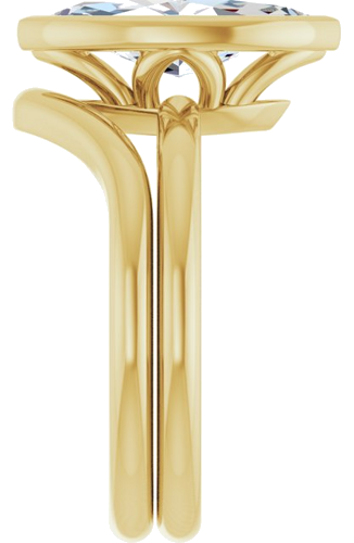 Sužadėtuvių Žiedas „Bezel-Set“ 14k yellow gold Marquise 13mm x 6.5mm (9)