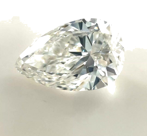 1.42 carat G-VS2 Natūralus Pear Deimantas (1)