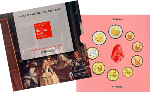 2019 Spain BU Euro coin set with 2 euro commemorative coin (2)