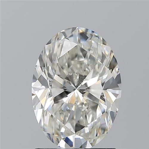 1.7 carat H-SI1 Natūralus Oval Deimantas (1)