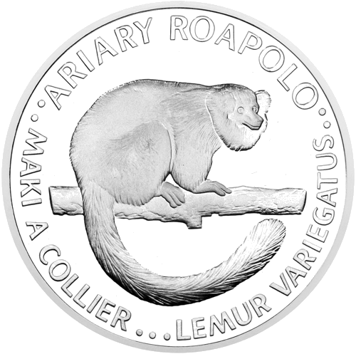 20 Ariary Lemur 1988 Madagascar silver coin (1)