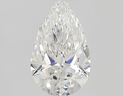 0.5 carat F-VVS2 Natūralus Pear Deimantas (1)