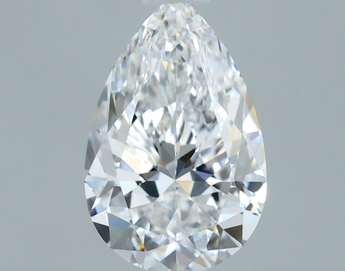 0.58 carat E-VVS1 Natūralus Pear Deimantas (1)