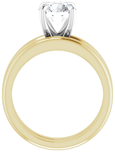 Sužadėtuvių Žiedas „Claw-Prong Solitaire“ 18k yellow/white gold Round 7.4mm (7)