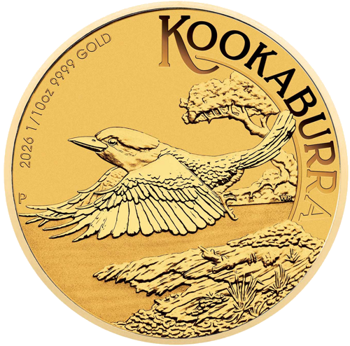 2026 Kookaburra 1/10 oz Austrālijas zelta monēta (1)