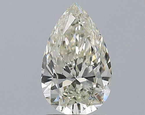 1.7 carat K-SI2 Natūralus Pear Deimantas (1)
