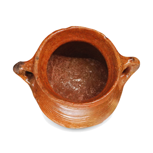 Late medieval glazed ceramic pot, Rhineland, 15th century (2)